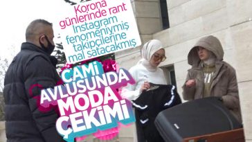 instagram kızları camide moda çekimi yaparken yakalandı
